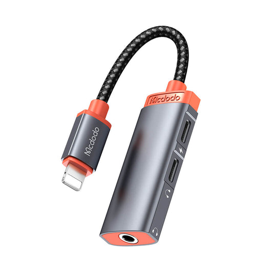 Mcdodo 3 in 1 Lighitning to DC3.5+Dual Lightning
