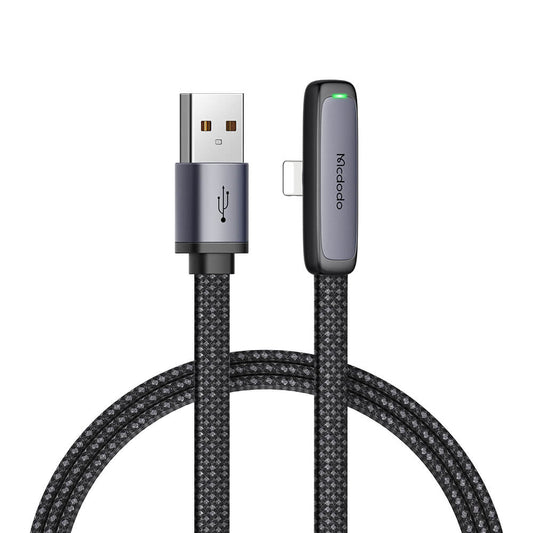 Mcdodo Right Angle Lightning Cable - Zebra Series
