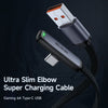 Mcdodo Right Angle USB-A to USB-C Cable - Zebra Series