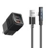 Mcdodo Right Angle Lightning Cable with LED - Dichromatic Series