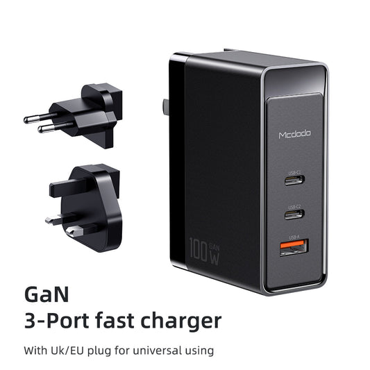 Mcdodo 100W GaN 2C+1A ユニバーサル充電器