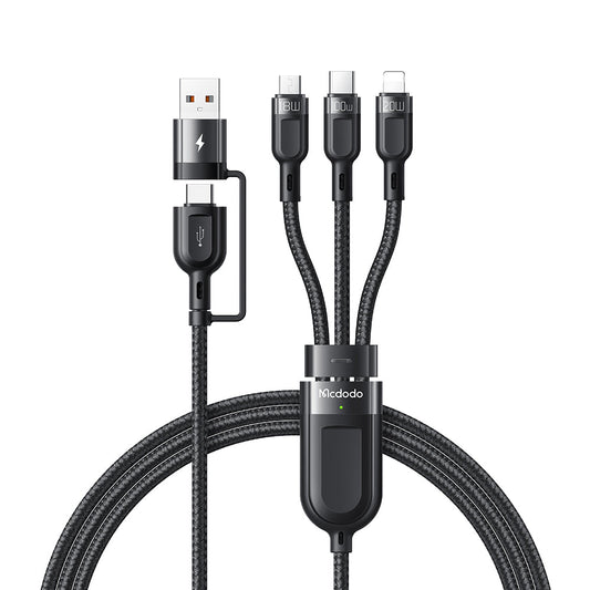 Mcdodo Thunder シリーズ 2 in 3 高速充電ケーブル 100W (1.2M)