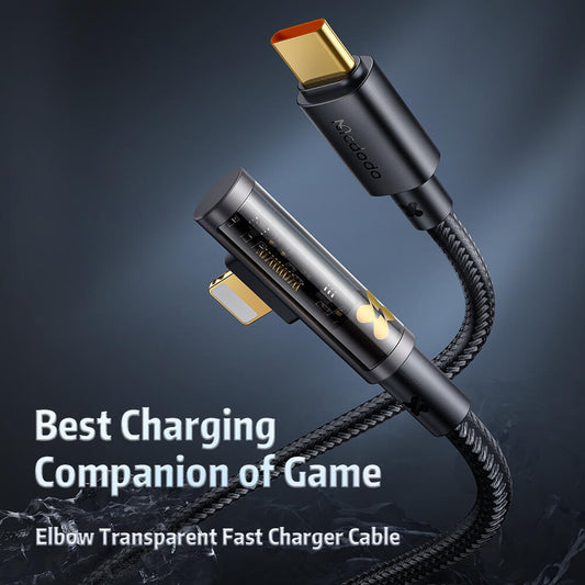 Mcdodo 36W USB-C to Lightning Transparent Cable - Prism Series