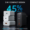 Mcdodo 65W GaN Charger - Mecha Series(2C+1U, EU/UK/US Plug)