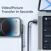 Mcdodo Right Angle Lightning Transparent Cable - Prism Series
