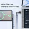 Mcdodo Right Angle USB-A to USB-C Transparent Cable - Prism Series