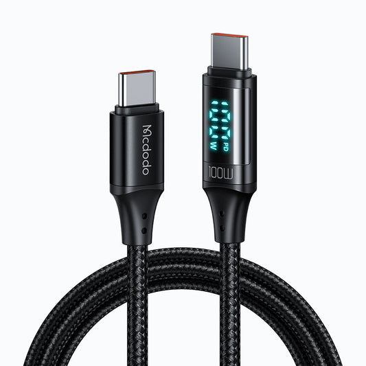 Mcdodo Digital HD USB-C - USB-C ケーブル 100W (1.2M)