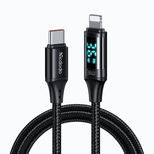 Mcdodo Digital HD USB-C - Lightning ケーブル 36W (1.2M)