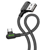 Mcdodo Right Angle USB-A to USB-C Cable - Button Series