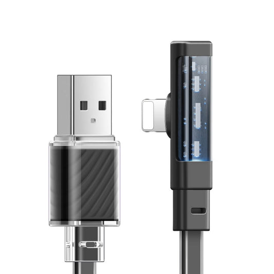 Mcdodo Right Angle Lightning Cable with LED - Dichromatic Series
