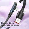 Mcdodo Right Angle USB-A to USB-C Cable with LED - Dichromatic Series