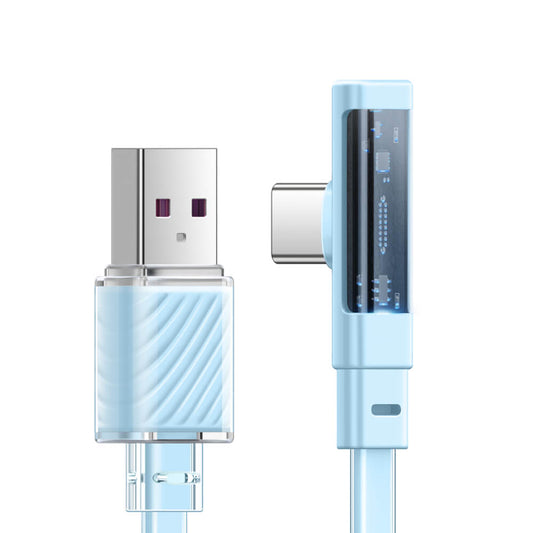 Mcdodo Right Angle USB-A to USB-C Cable with LED - Dichromatic Series