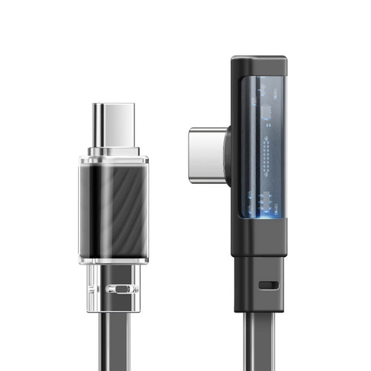 Mcdodo Right Angle 65W USB-C to USB-C Cable with LED - Dichromatic Series