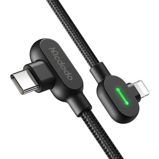 Mcdodo Right Angle PD USB-C to Lightning Cable - Button Series