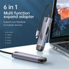 Mcdodo HUB 6 en 1 HDMI ; USB-A 3.0*2 ; USB-C (PD 100 W) ; Fente pour carte SD/TF