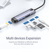 Mcdodo 6-in-1-HUB HDMI; USB-A 3.0*2; USB-C (PD 100 W); SD/TF-Kartensteckplatz