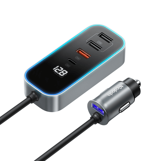 Mcdodo 107W Car Charger(Digital Display, With Extension Cord)