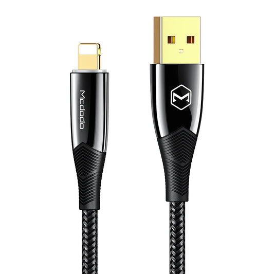 Mcdodo Shark Series Arrêt automatique Câble USB-A vers Lightning (1,2 m)