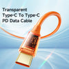 Mcdodo Amber Series USB-C auf USB-C PD 100 W transparentes Kabel (1,2/1,8 m)