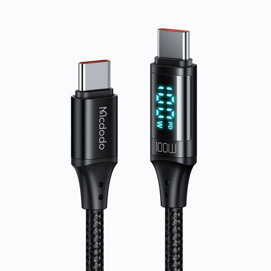 Mcdodo Digital HD USB-C - USB-C ケーブル 100W (1.2M)