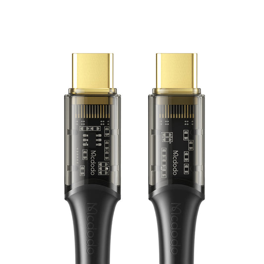 Mcdodo Amber シリーズ USB-C to USB-C PD 100W トランスペアレント ケーブル (1.2/1.8M)