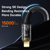 Mcdodo Amber シリーズ USB-A - Lightning トランスペアレント ケーブル (1.2/1.8M)