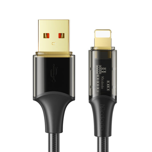 Mcdodo Amber シリーズ USB-A - Lightning トランスペアレント ケーブル (1.2/1.8M)