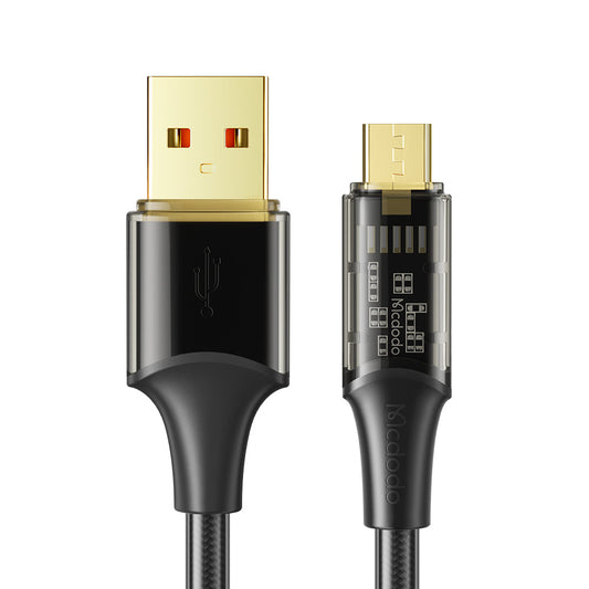 Câble transparent Mcdodo Amber Series USB-A vers micro USB (1,2/1,8 m)