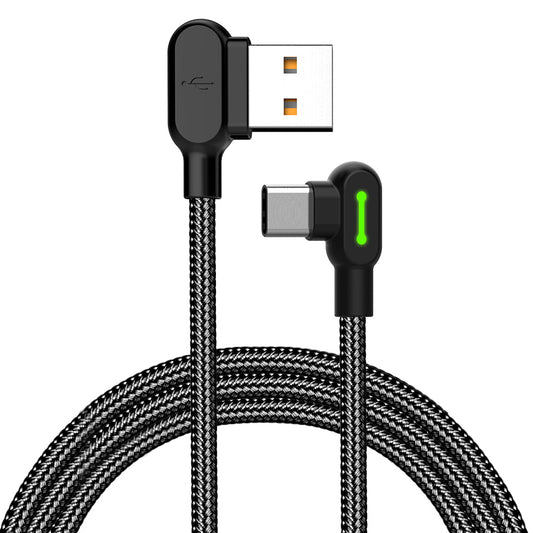 Mcdodo Right Angle USB-A to USB-C Cable - Button Series
