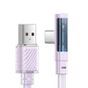 Mcdodo Right Angle USB-A to USB-C Cable with LED - Dichromatic Series