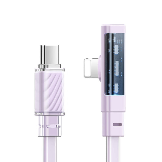 Mcdodo Right Angle 36W USB-C to Lightning Cable with LED - Dichromatic Series