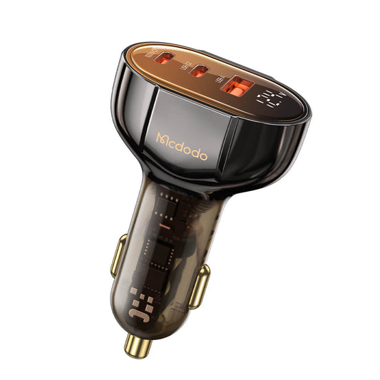 Mcdodo 100W PD Car Charger - Prism Series(3 Ports, Digital Display)